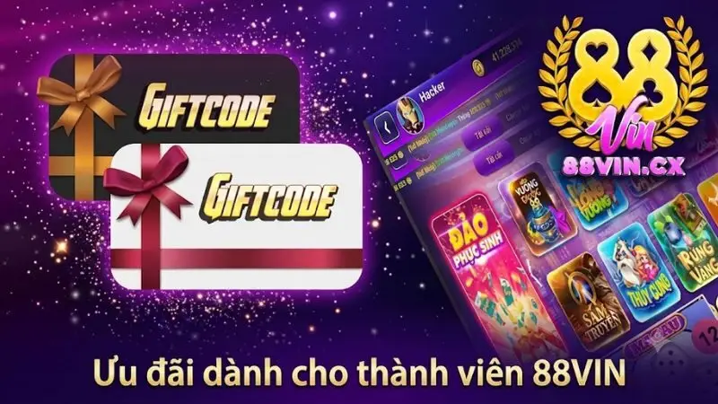 Banner thiết kế bắt mắt về các chương trình ưu đãi và cách thức tham gia nhận thưởng tại 88vin.
